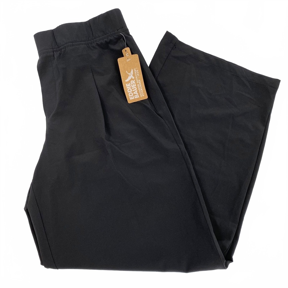 Eddie Bauer Black Departure Wide Leg Pants | Womens M